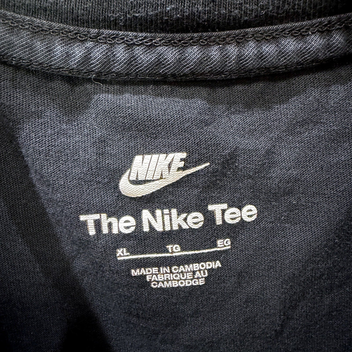 Nike Kids Black Graphic Cotton T-Shirt Pullover Sweatshirt XL NEW