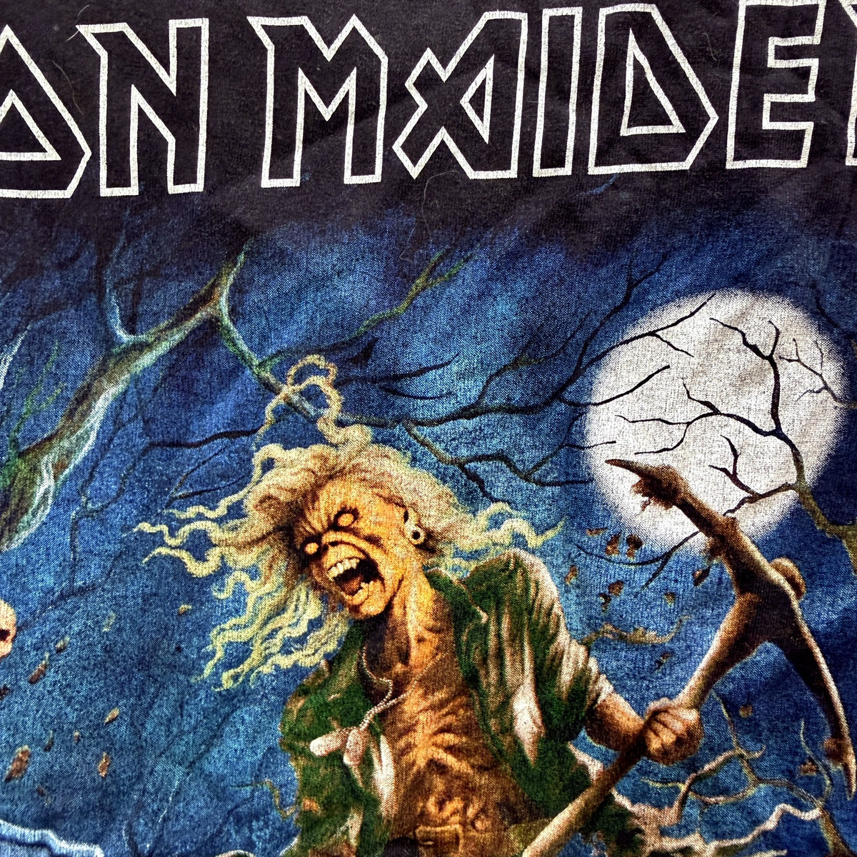 Iron Maiden Kids Black Cotton Graphic T-Shirt for Boys and Girls Size S