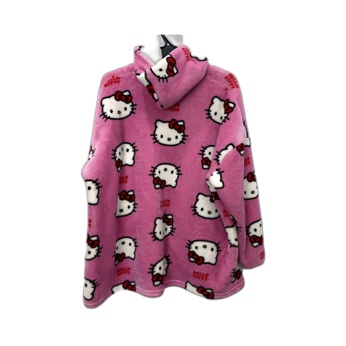 Girls' Hello Kitty Fleece Pullover Hoodie in Pink for Sizes 4-6