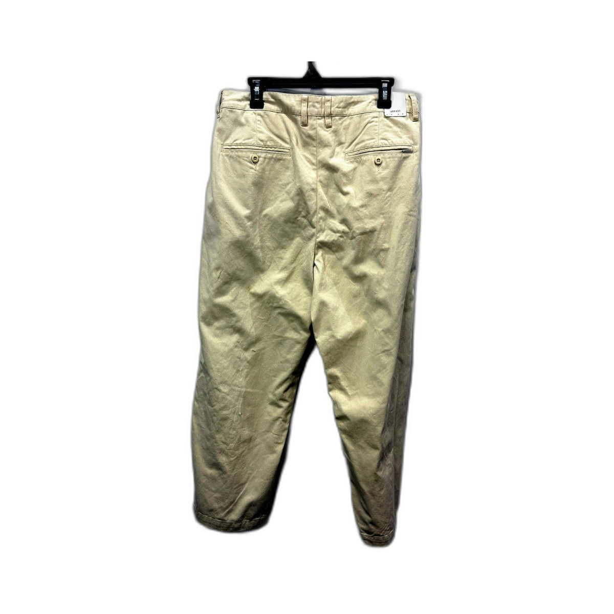 Arvust Mens Fuller Pleated Chino Trousers Natural Cotton Casual Size 30 NEW