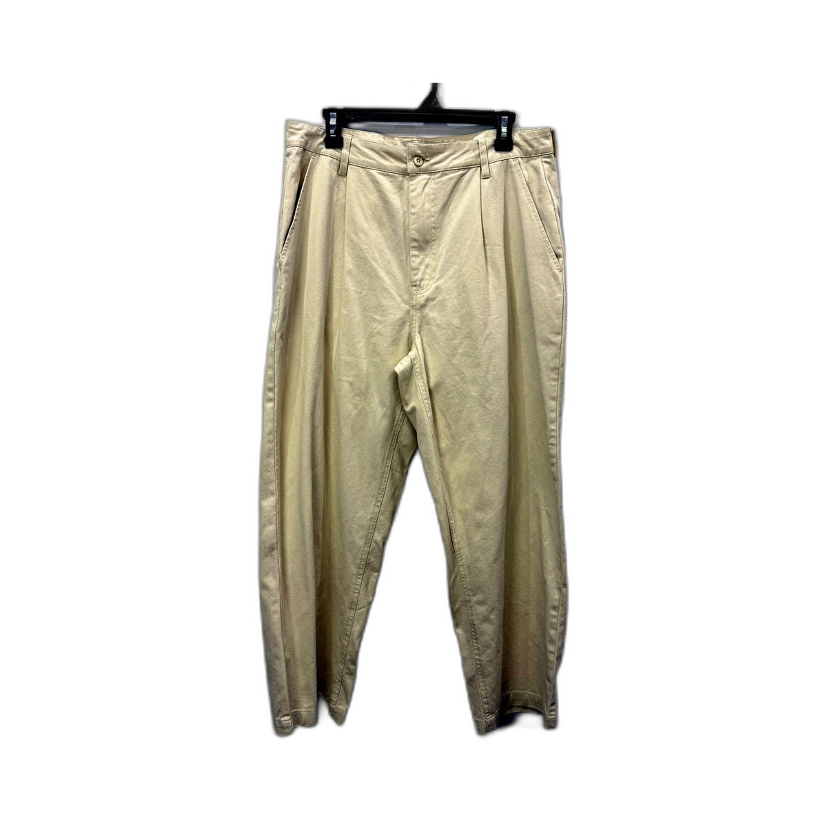 Arvust Mens Fuller Pleated Cotton Chino Pants in Natural Size 34 NEW