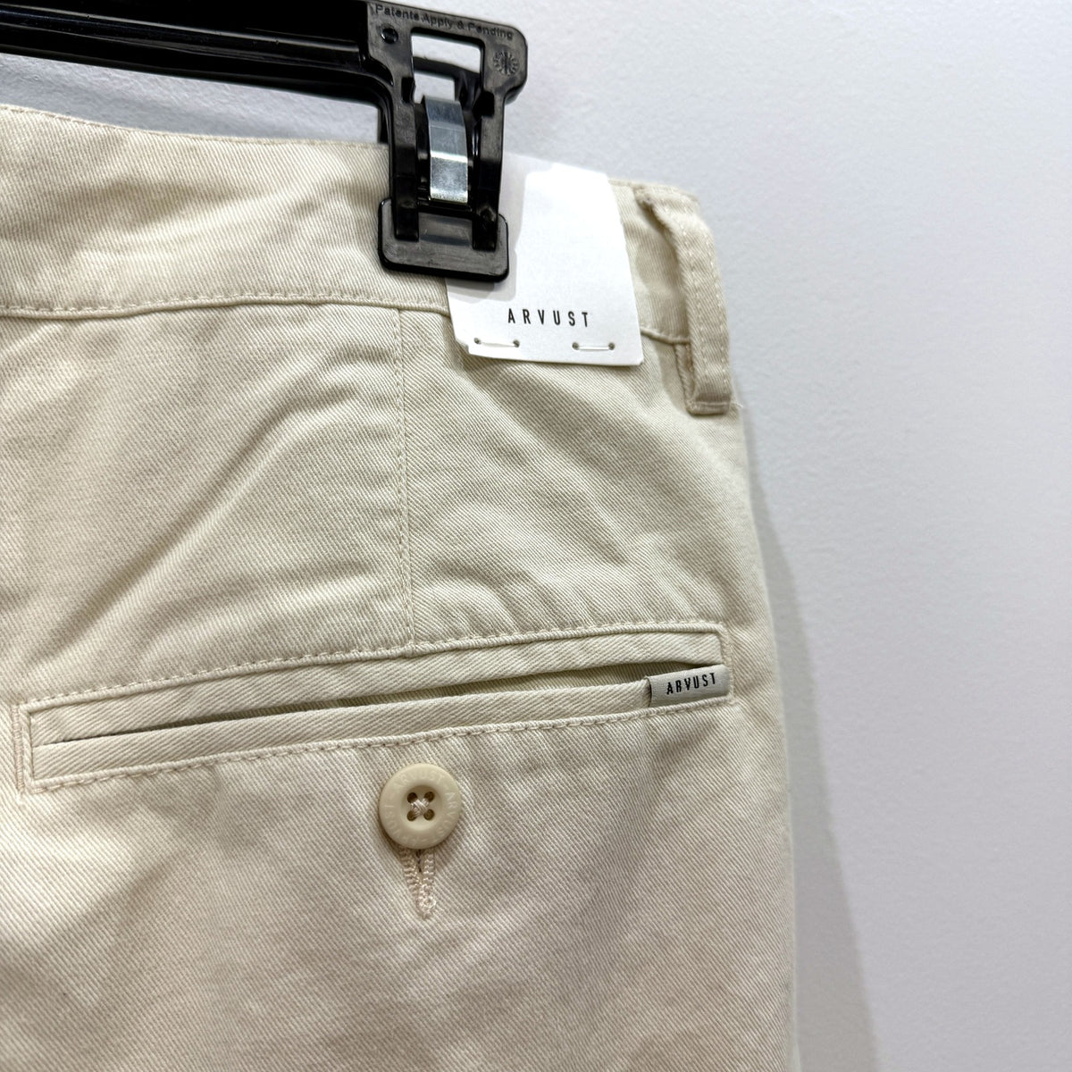 Arvust Mens Fuller Pleated Cotton Chino Pants in Natural Size 34 NEW