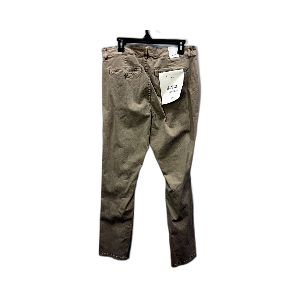 Arvust Mens Winston Chino Pants Cotton Blend Casual Everyday Bone Size 34 NEW