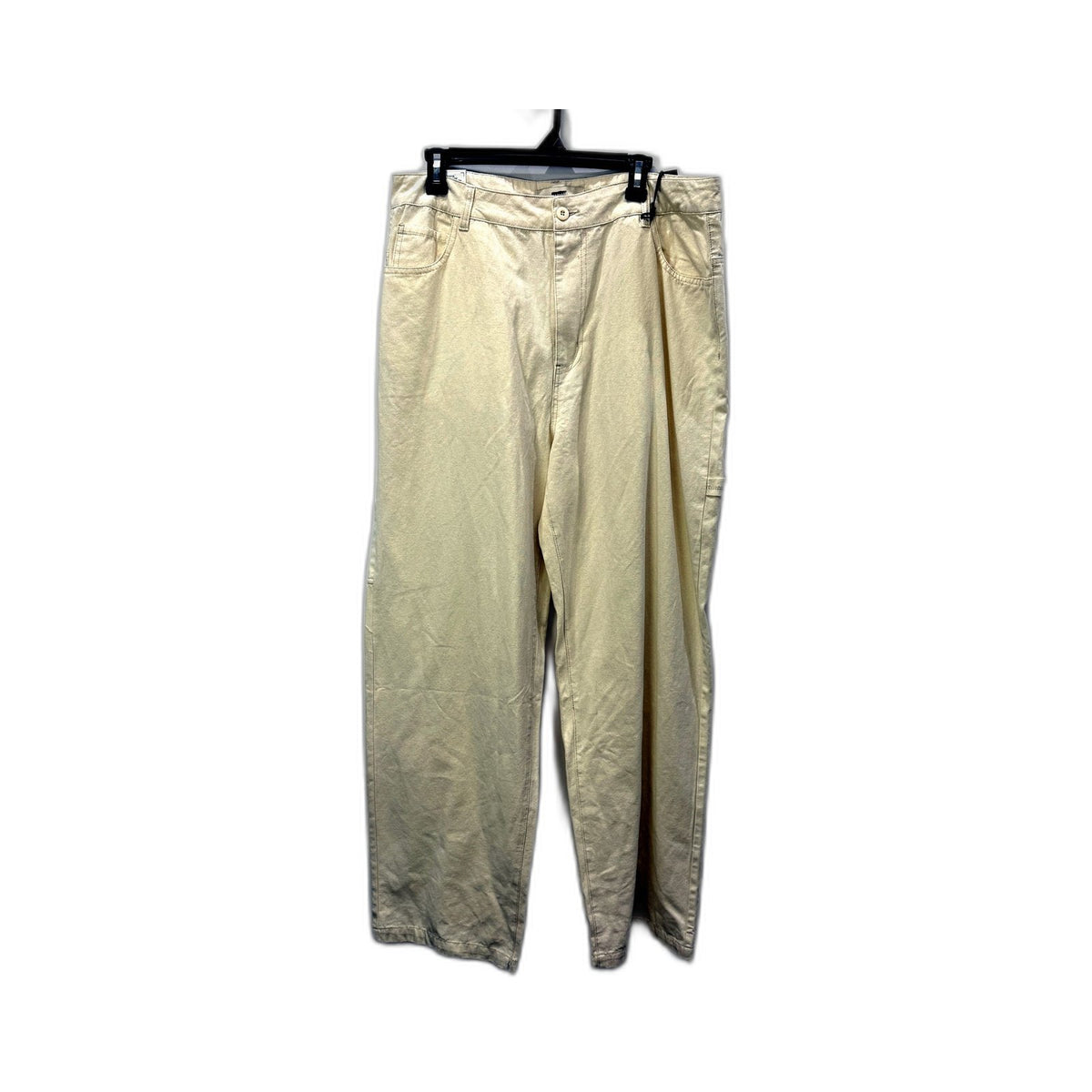 Arvust Mens Studio Carpenter Pant Cotton Canvas Utility Workwear Cream Sz XL NEW