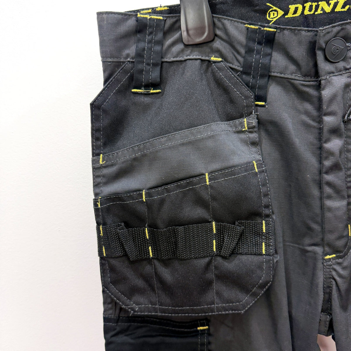 Dunlop Mens Endurance Work Trousers Black Utility Size Sz 30W/L31 NEW