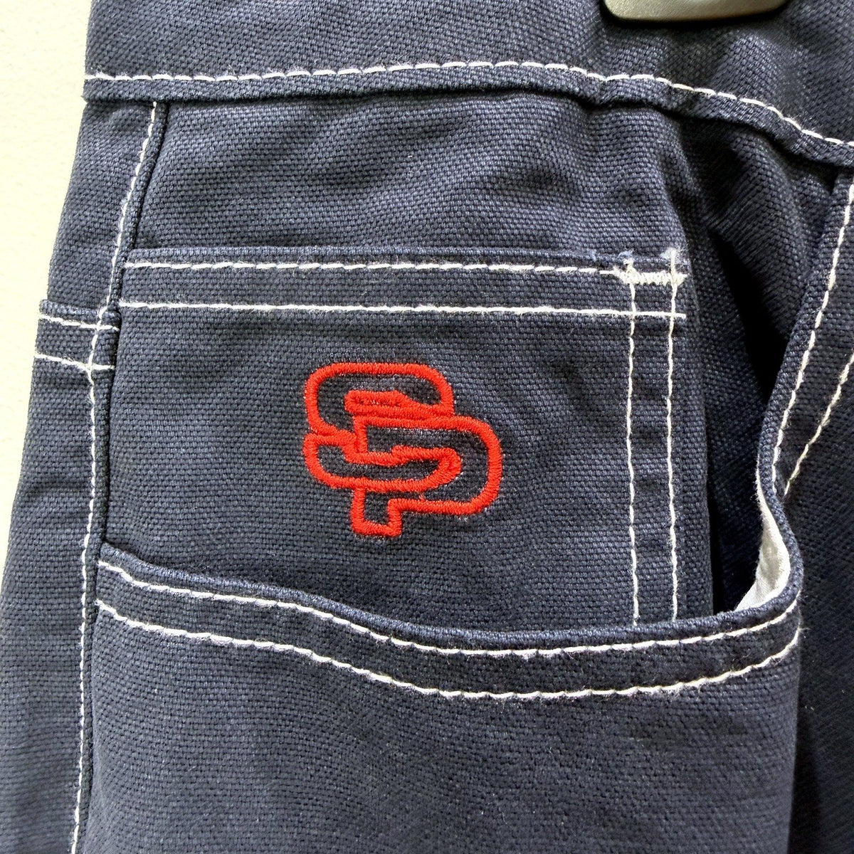 Spencer Project Mens Workwear Pants Cotton Navy Blue Size 34 NEW
