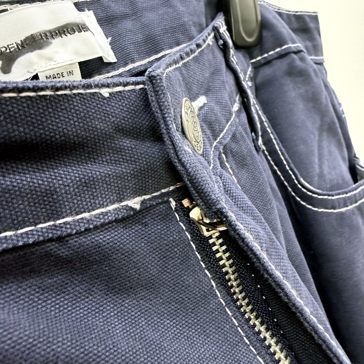 Spencer Project Mens Workwear Pants Cotton Navy Blue Size 34 NEW