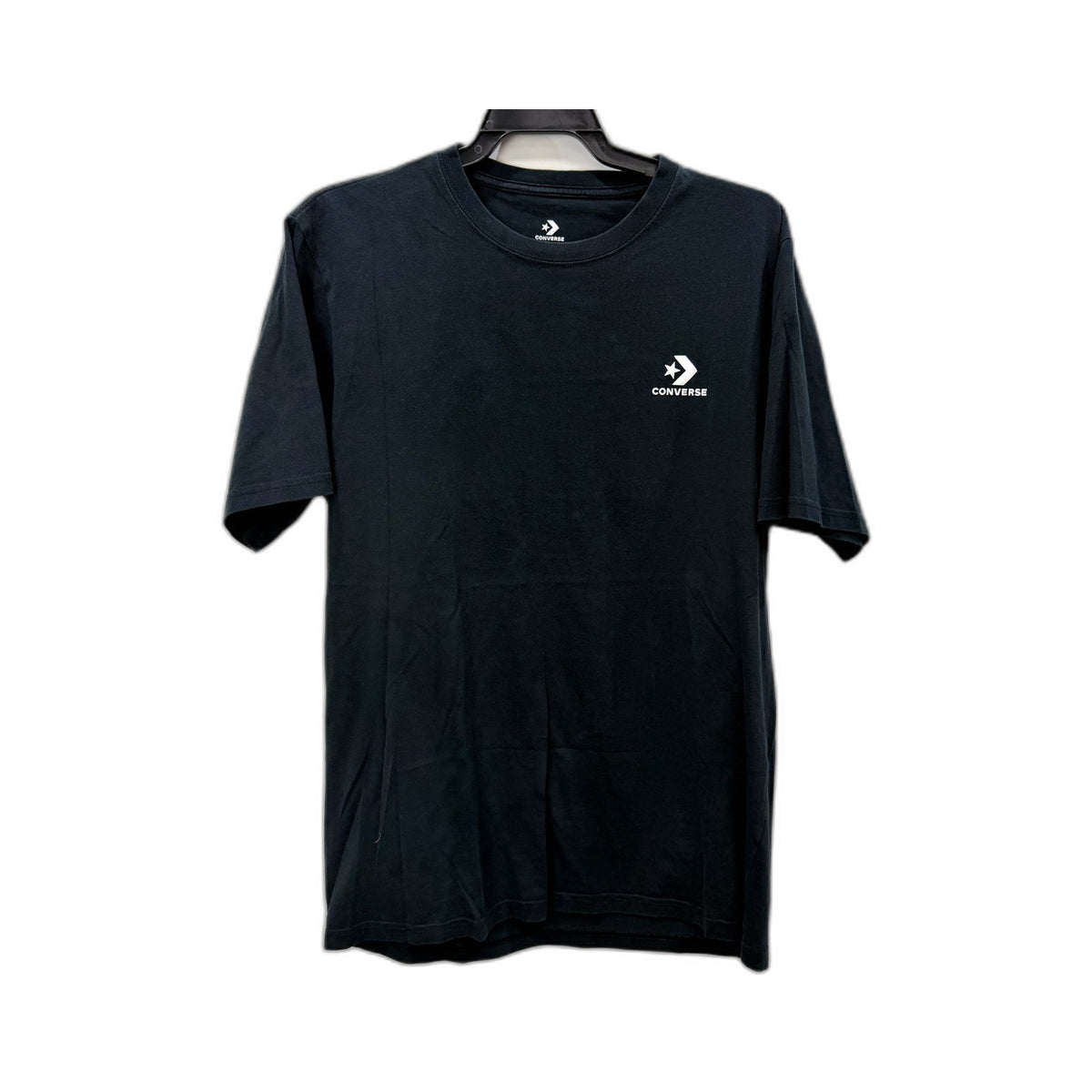 Converse Mens Classic T-Shirt Comfortable Cotton Pullover Black Size M