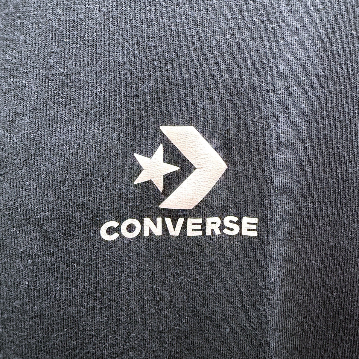 Converse Mens Classic T-Shirt Comfortable Cotton Pullover Black Size M