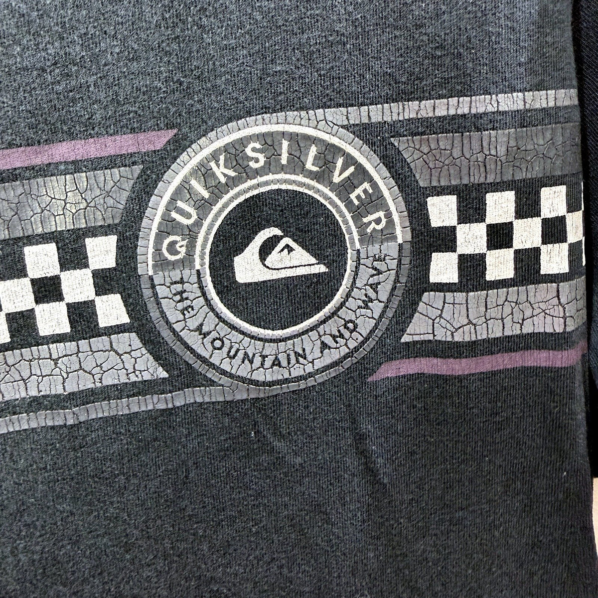 Quiksilver Mens T-Shirt Pullover Sweatshirt Soft Comfortable Cotton Black Size S