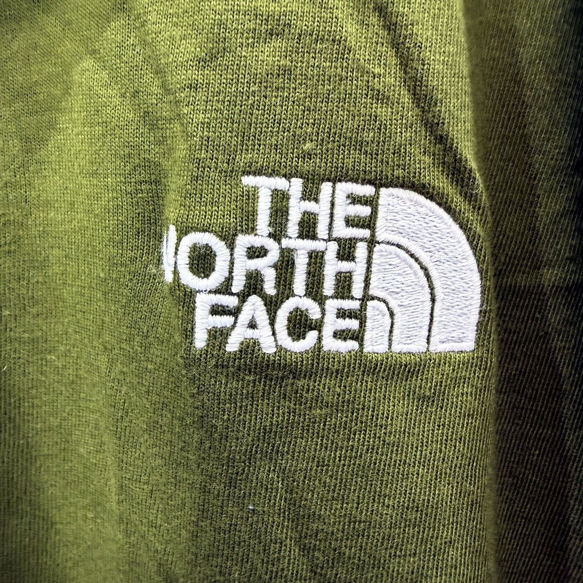 The North Face Mens Olive Green Box Fit Pullover Sweatshirt - Large NEW