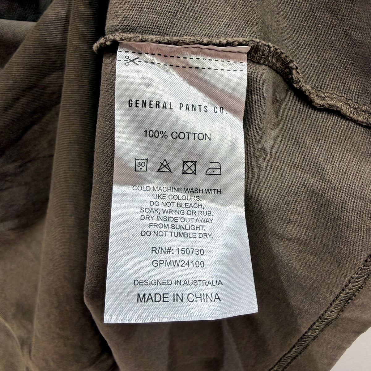 General Pants Co. Mens O.G Vintage Pullover Sweatshirt Brown Cotton Size XL NEW