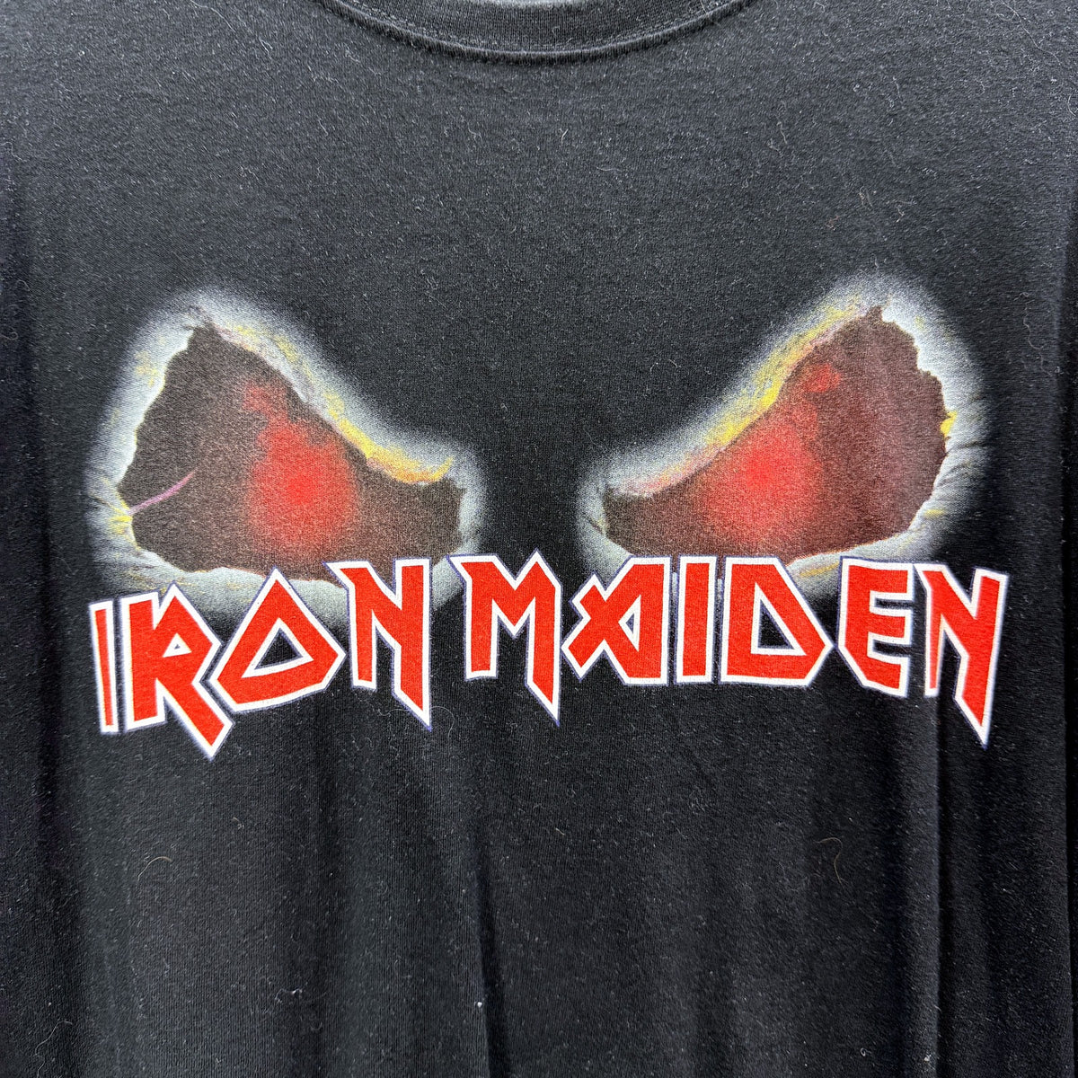 Iron Maiden Mens Black Heavy Metal Band Graphic T-Shirt Size Large