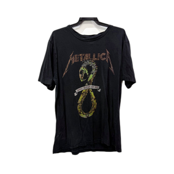 Metallica Mens Pullover Sweatshirt with Heavy Metal Band Logo in Black - Size L
