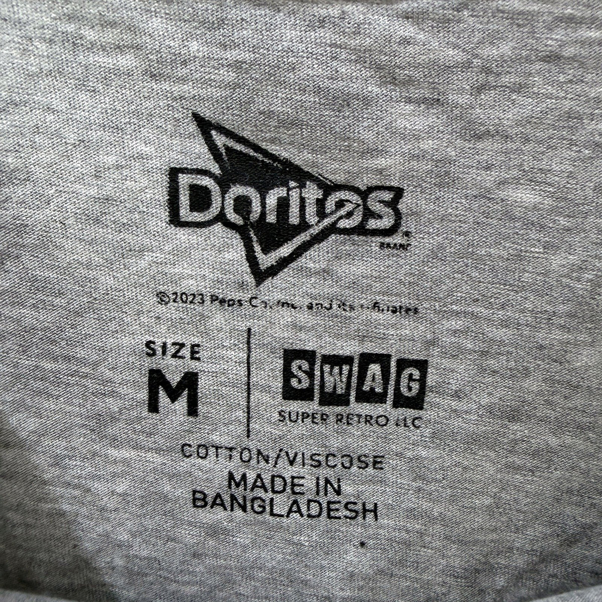 Doritos Mens Graphic T-Shirt Gray Comfortable Cotton Sz M