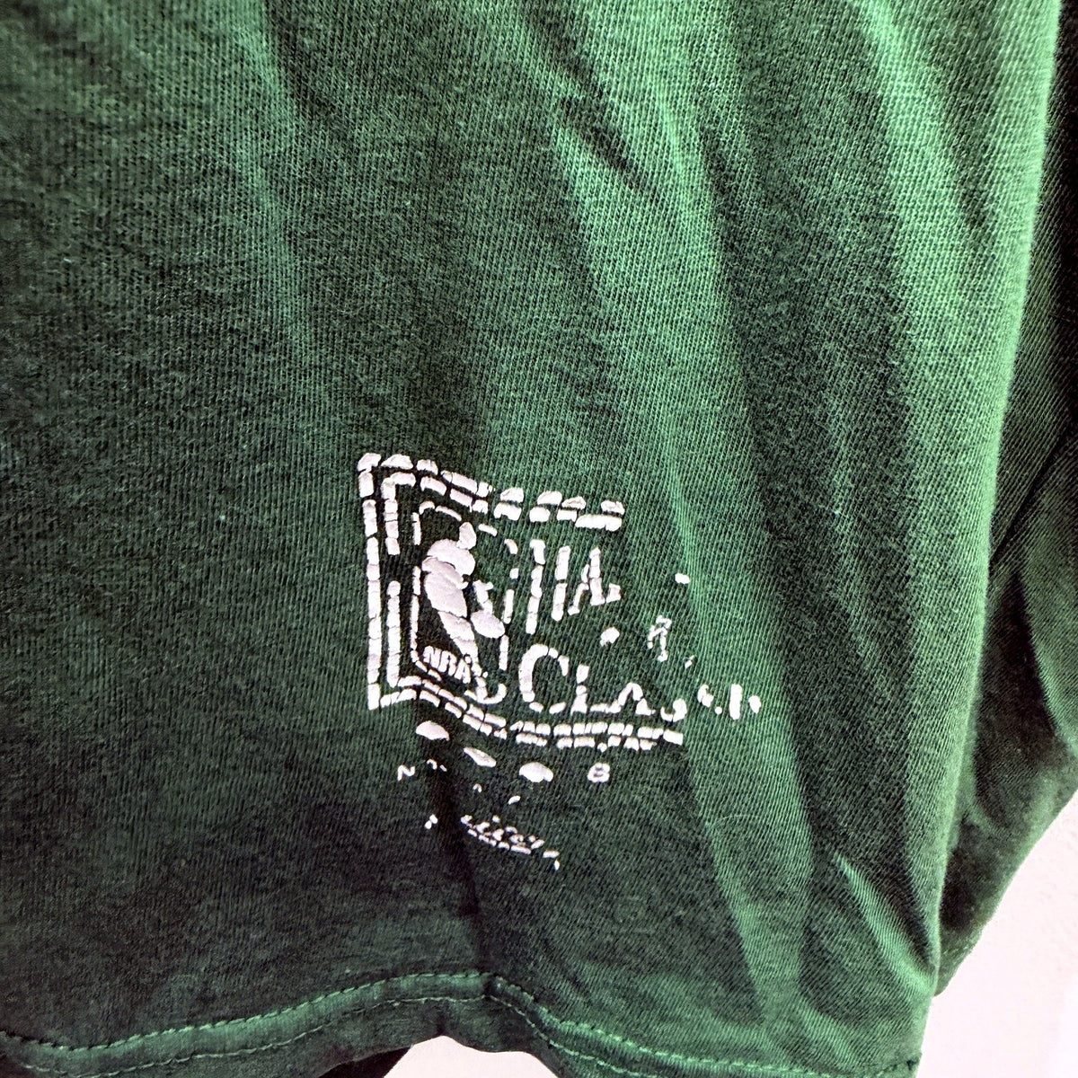 Mitchell & Ness Mens Vintage Green Basketball Pullover Sweatshirt - Large
