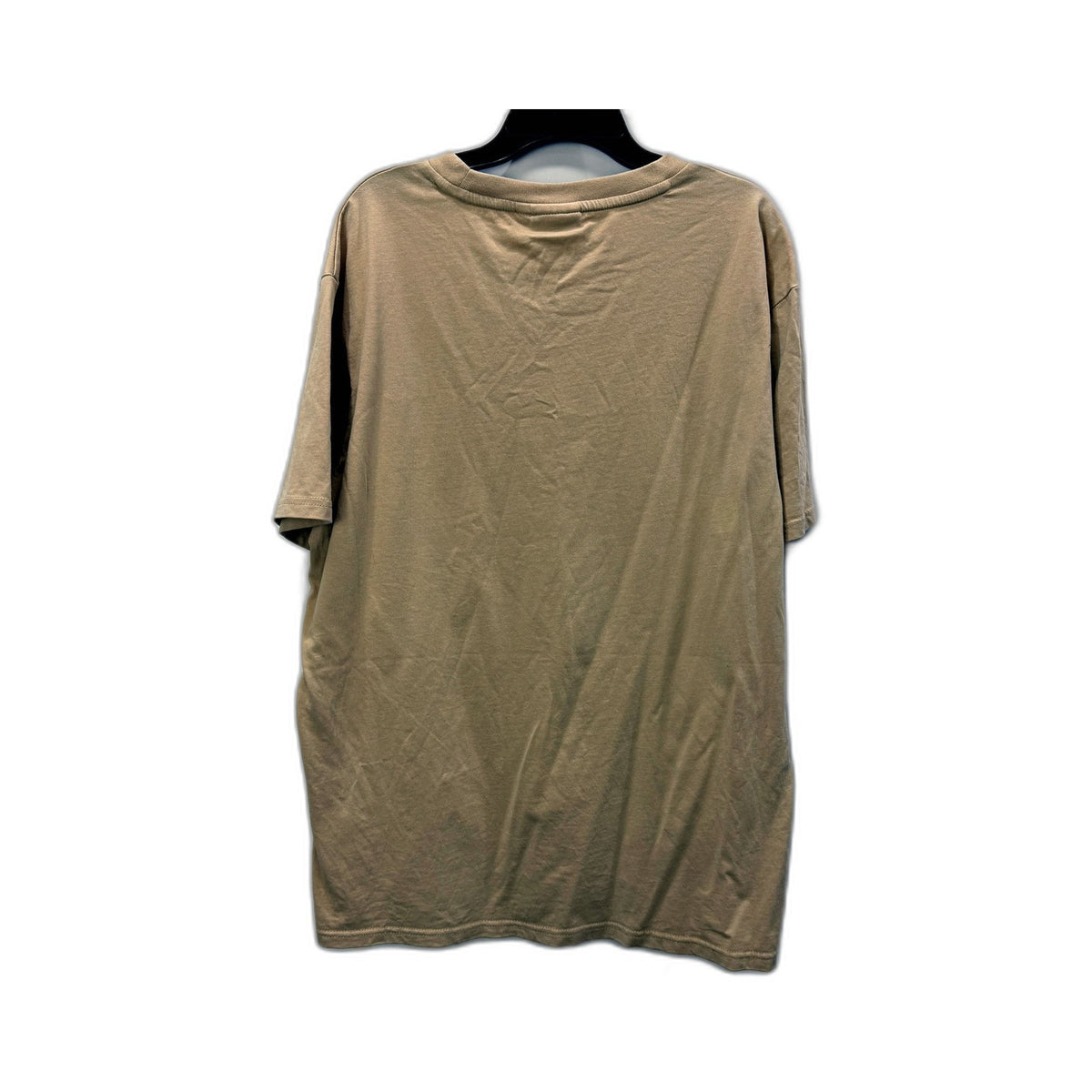 Fila Mens Beige Crew Neck Cotton Athletic T-Shirt, Casual Fit, Size L NEW