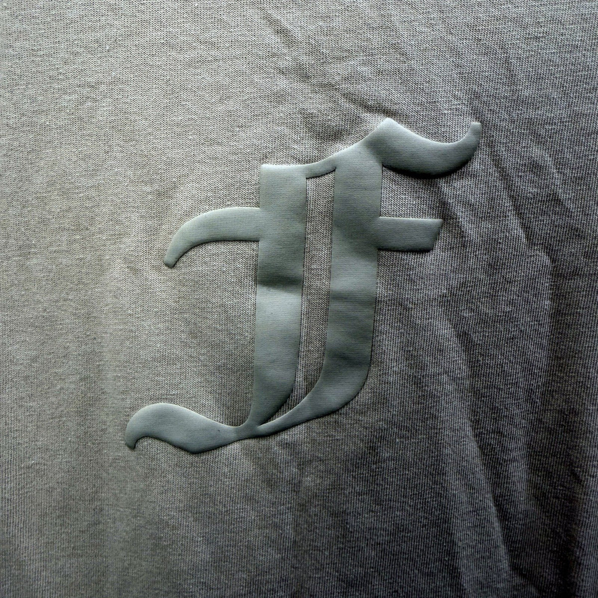 Fila Mens Beige Crew Neck Cotton Athletic T-Shirt, Casual Fit, Size L NEW