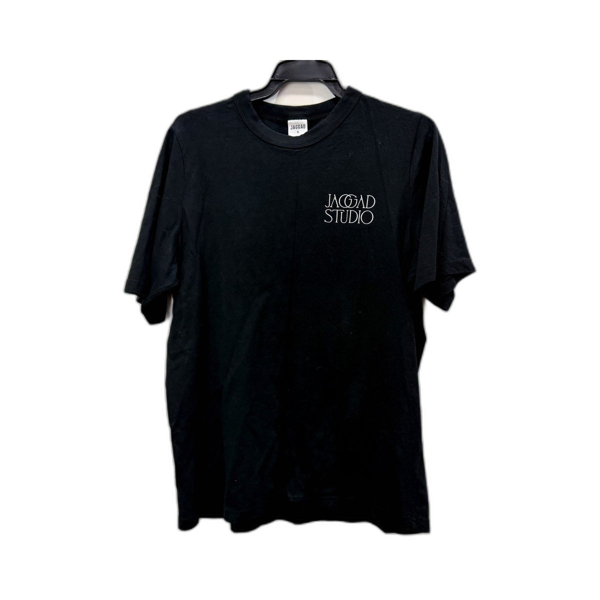 Jaggad Studio Mens 100% Cotton Black T-Shirt, Size S