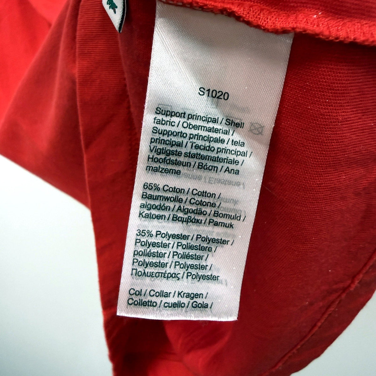 Lacoste Mens Graphic T-Shirt Comfortable Pullover Sweatshirt Red Size XL