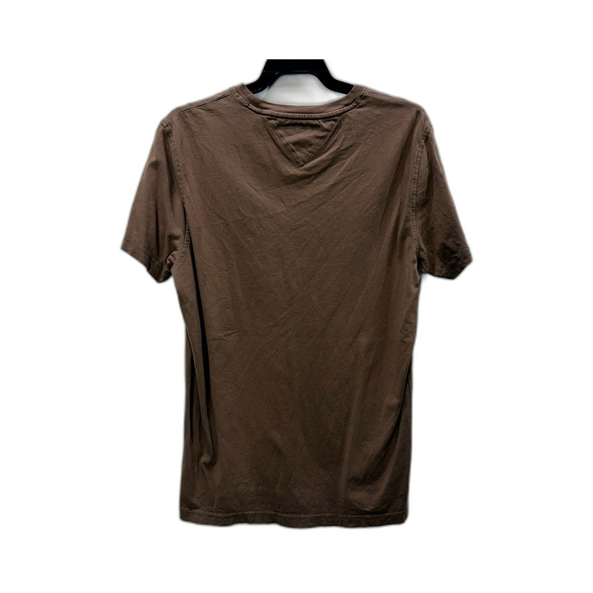 Tommy Hilfiger Womens Slim Fit Organic Cotton Crew Neck T-Shirt Brown Size M