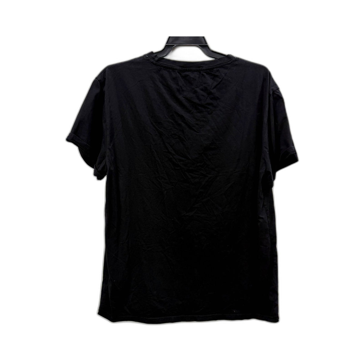 Lacoste Womens Graphic Cotton Spandex T-Shirt in Black, Size L