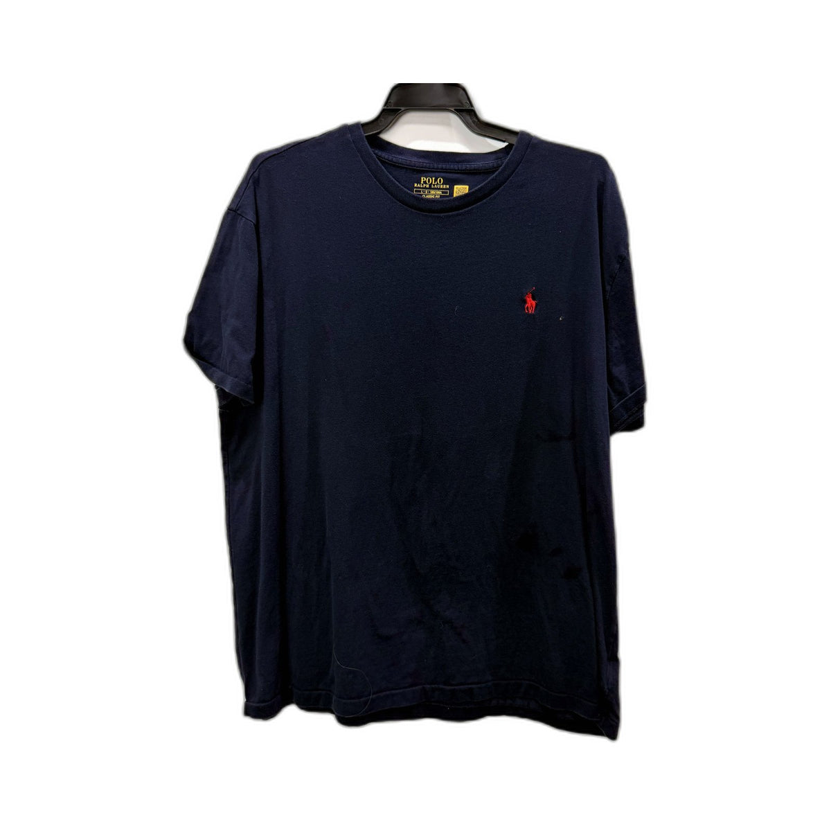 Polo Ralph Lauren Mens Classic Fit Navy Blue Cotton T-Shirt Size L