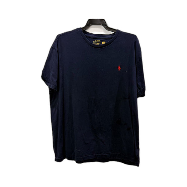 Polo Ralph Lauren Mens Classic Fit Navy Blue Cotton T-Shirt Size L