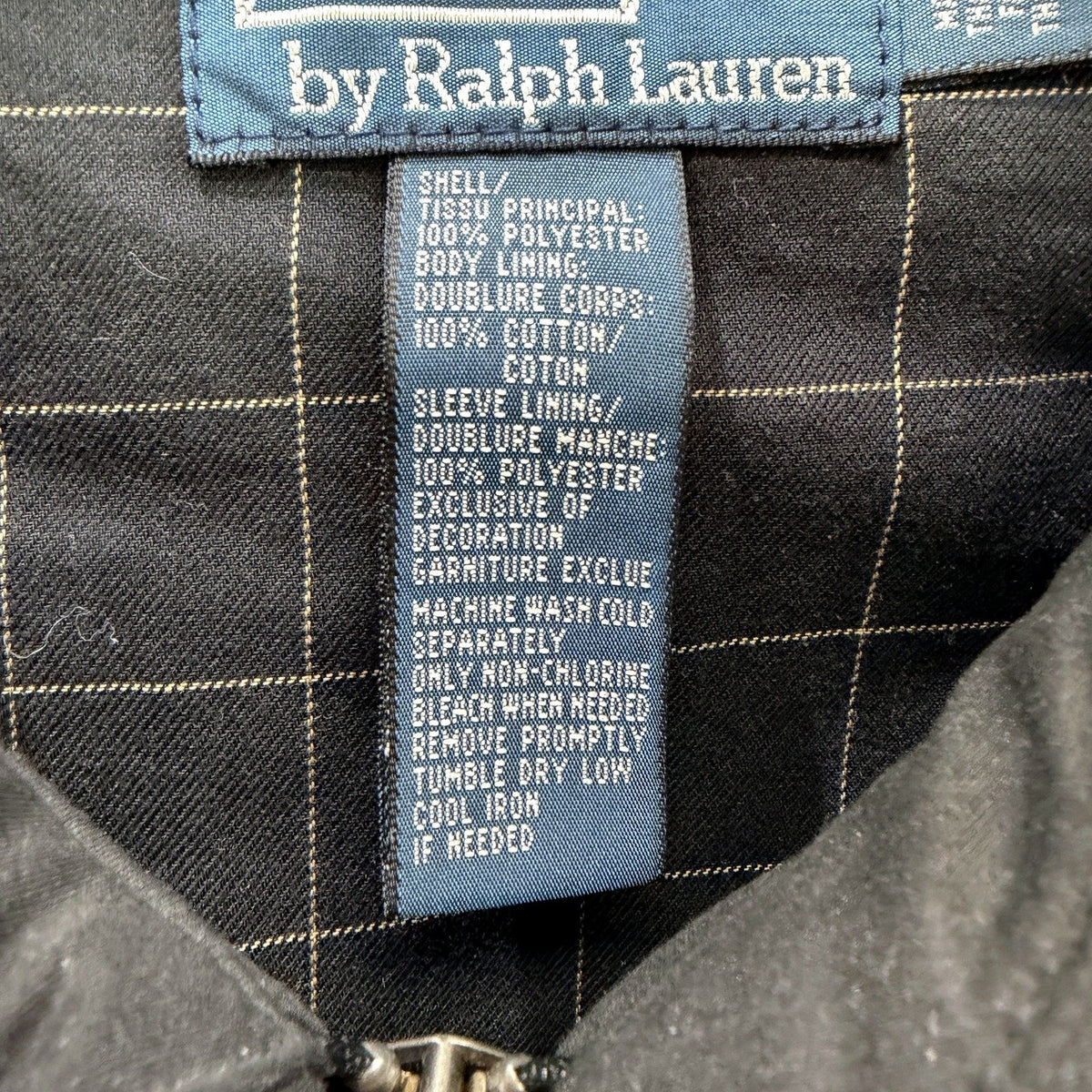 Polo by Ralph Lauren Mens Bi-Swing Jacket Black Lightweight Casual Size XL