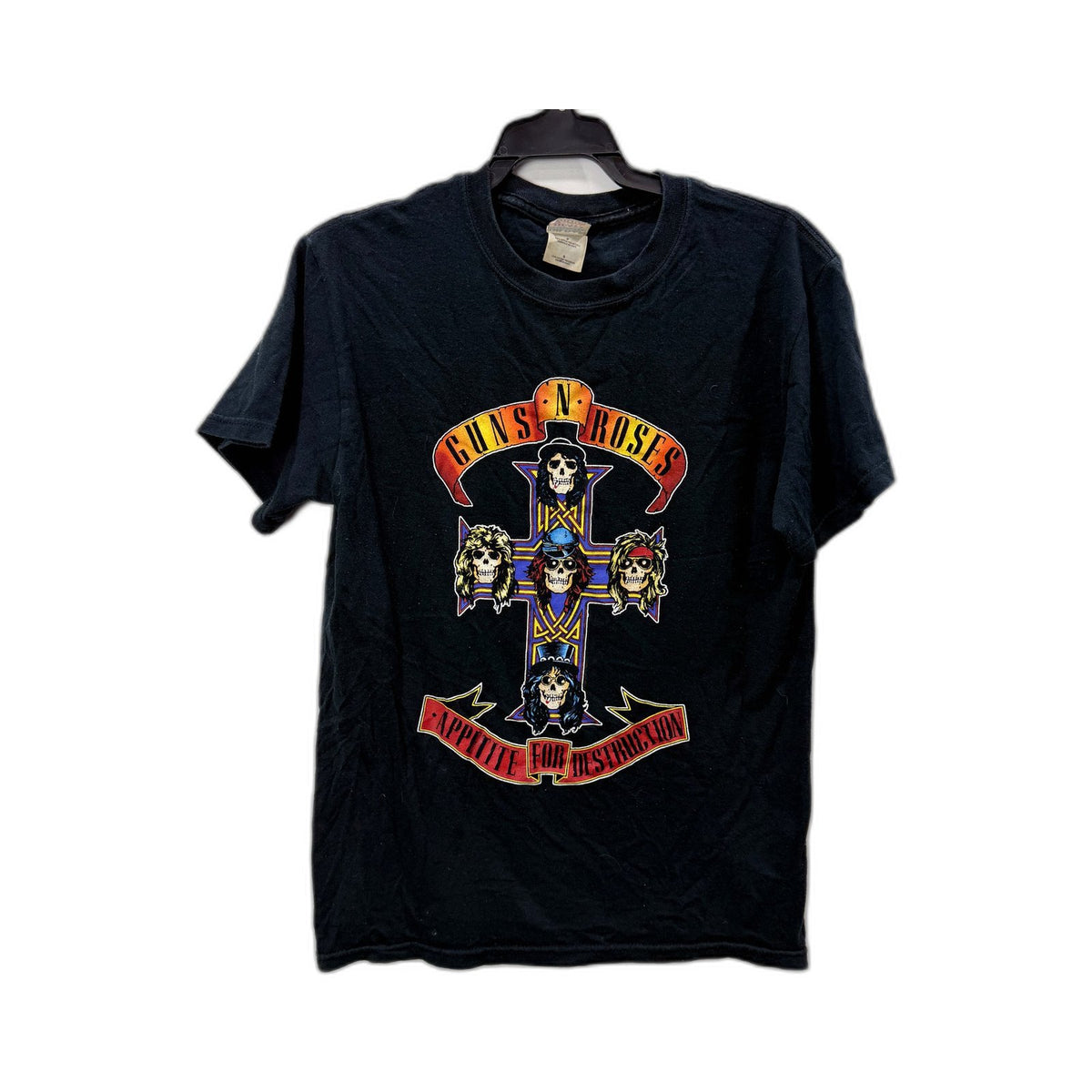Guns 'N' Roses Mens Graphic T-Shirt Appetite for Destruction Black Size S