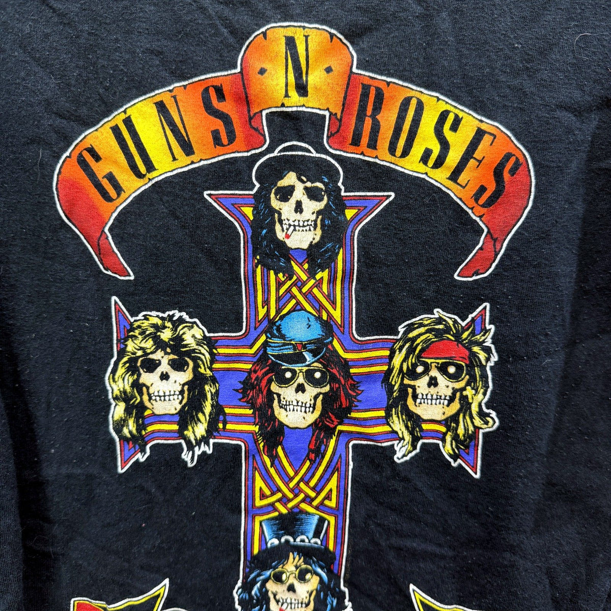 Guns 'N' Roses Mens Graphic T-Shirt Appetite for Destruction Black Size S
