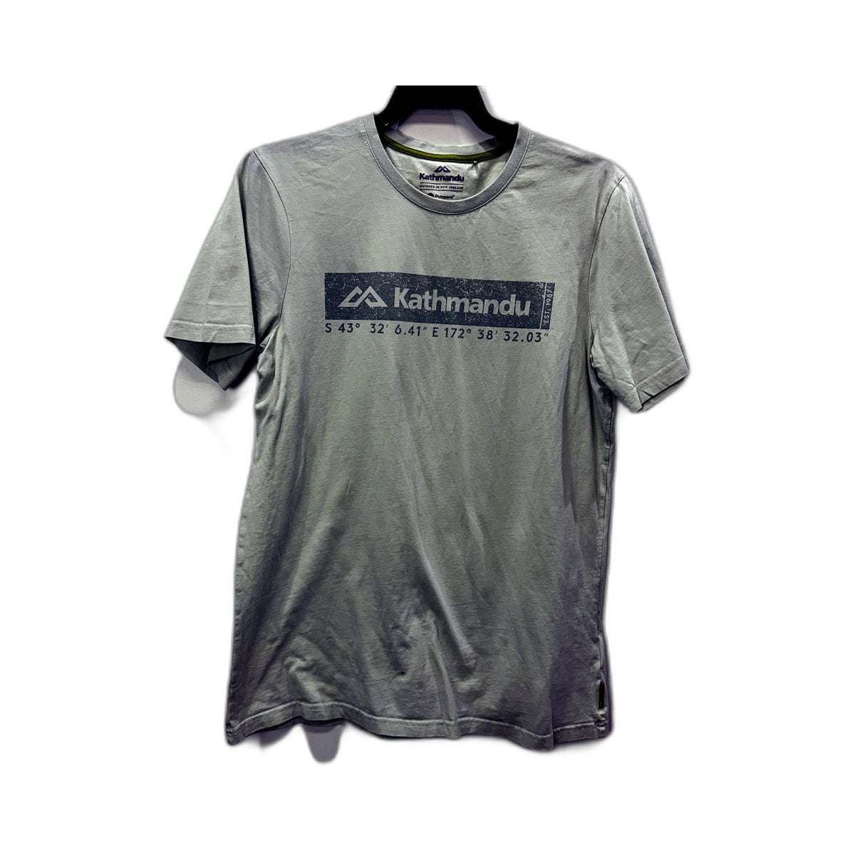 Kathmandu Mens Graphic T-Shirt Sage Green Size S Cotton