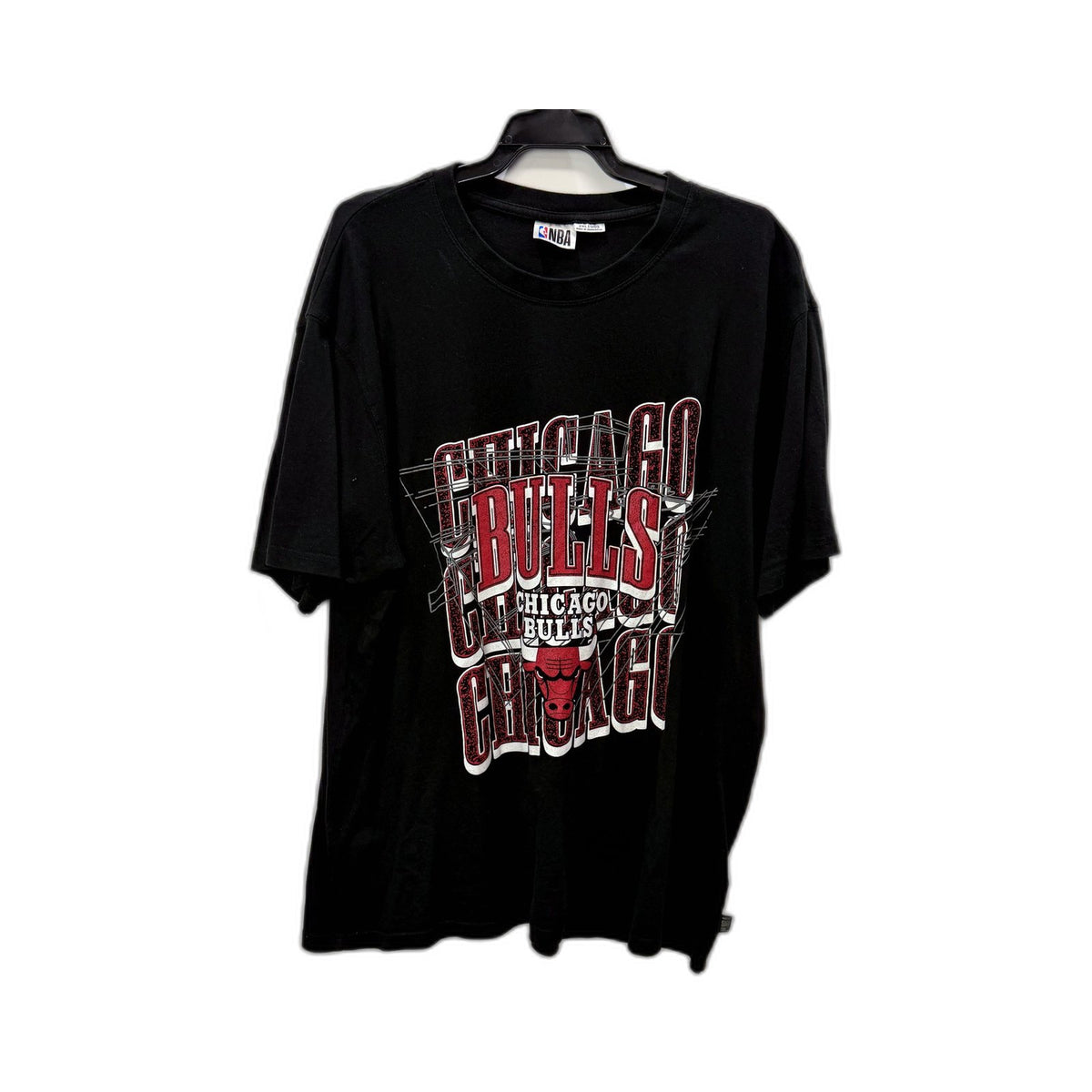 NBA Mens Chicago Bulls Graphic T-Shirt Black 2XL