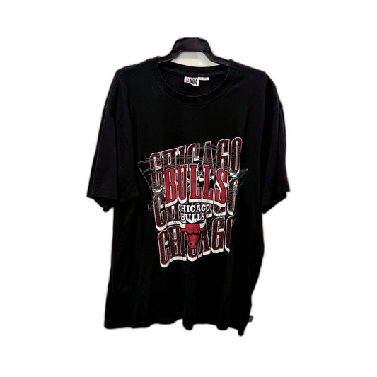 NBA Mens Chicago Bulls Graphic T-Shirt Black 2XL
