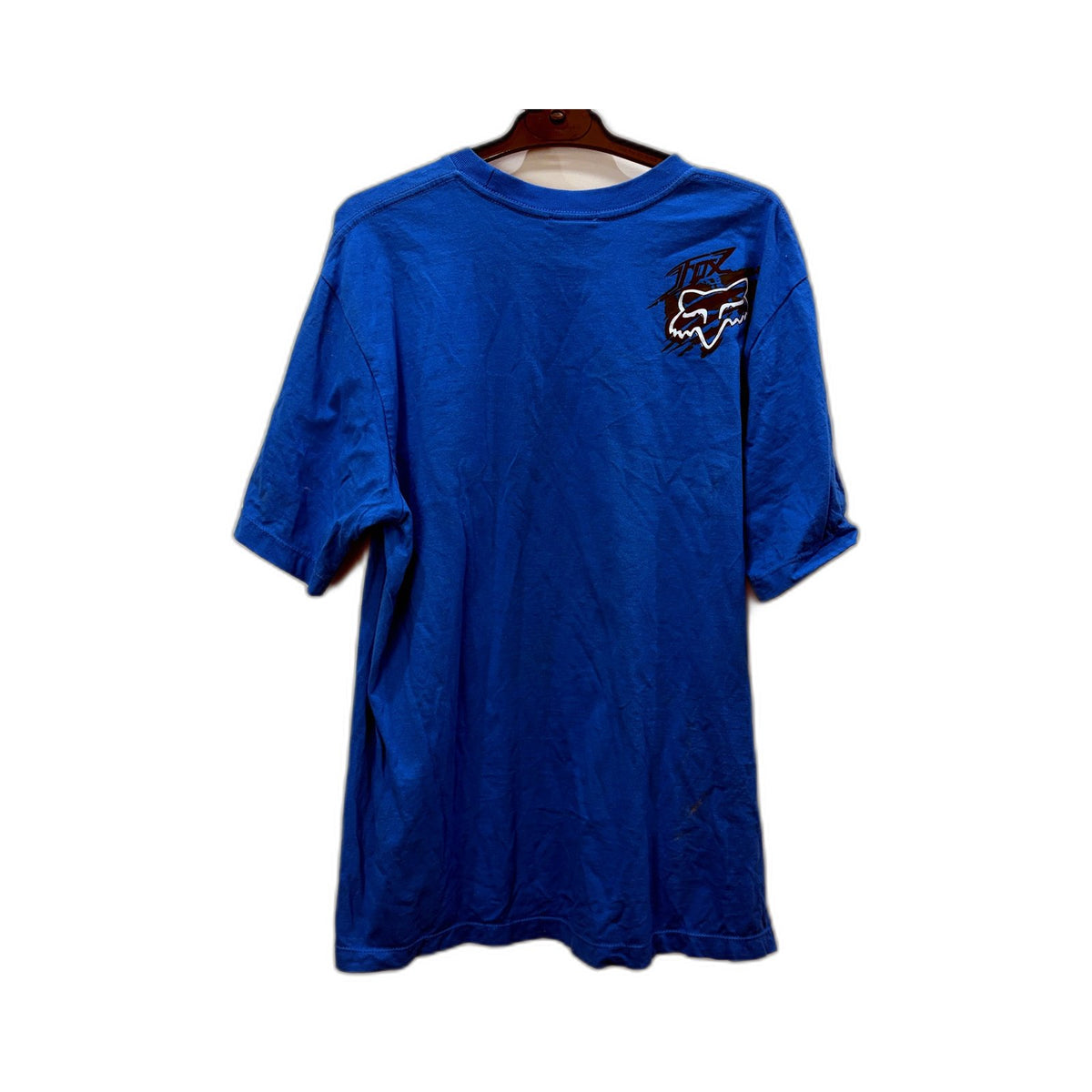 Fox Racing Mens Graphic T-Shirt Royal Blue Vintage XL