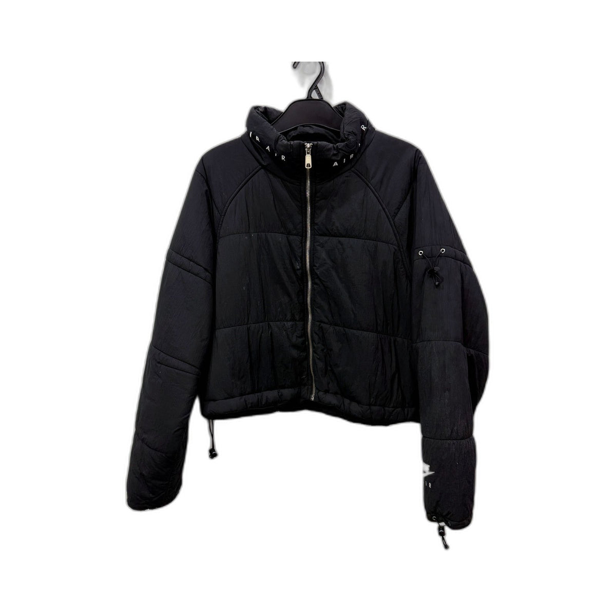 Nike Womens Black Quilted Puffer Jacket Lightweight Cropped XS