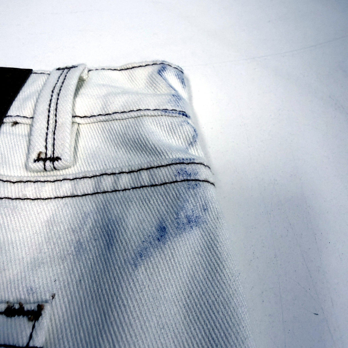 Subtitled Womens White Denim Micro Mini Tube Skirt Size 30 by NEW