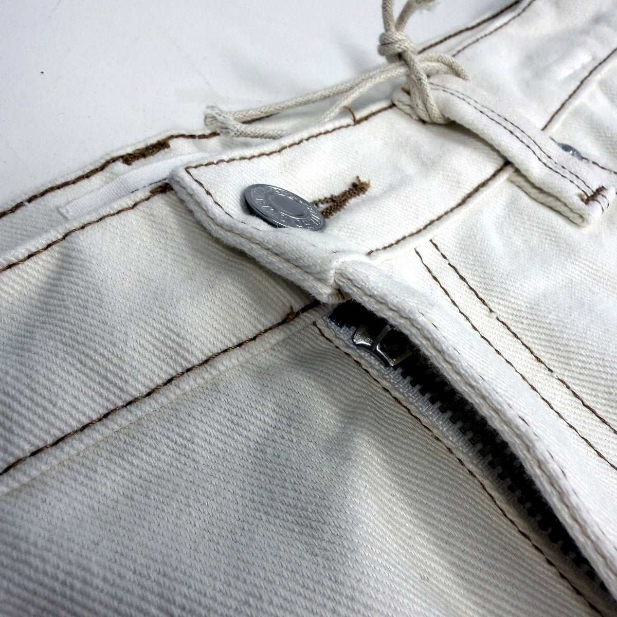 Subtitled Womens White Denim Micro Mini Tube Skirt Size 30 by NEW