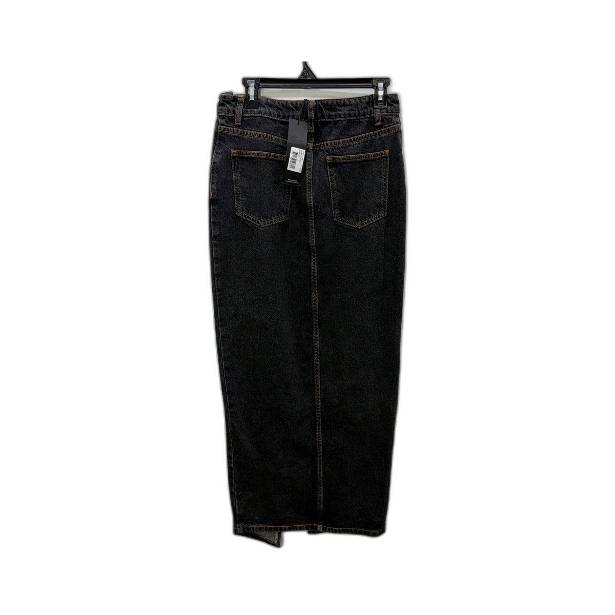 Lioness Womens Charcoal Denim Maxi Skirt High-Waisted AU8/S NEW