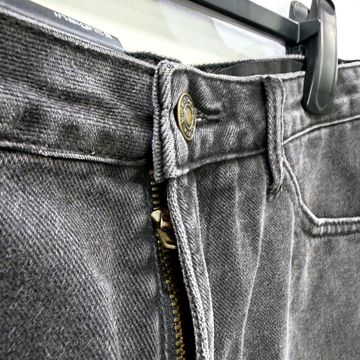 Insight Womens Millie A-Line Black Denim Shorts Size 28 NEW