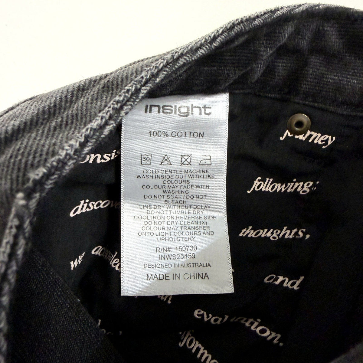 Insight Womens Millie A-Line Black Denim Shorts Size 28 NEW