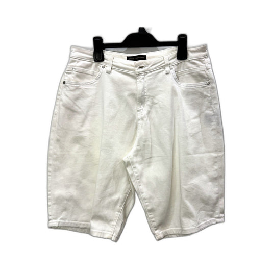 David Lawrence Womens White Denim Shorts by Size 12 Classic Fit