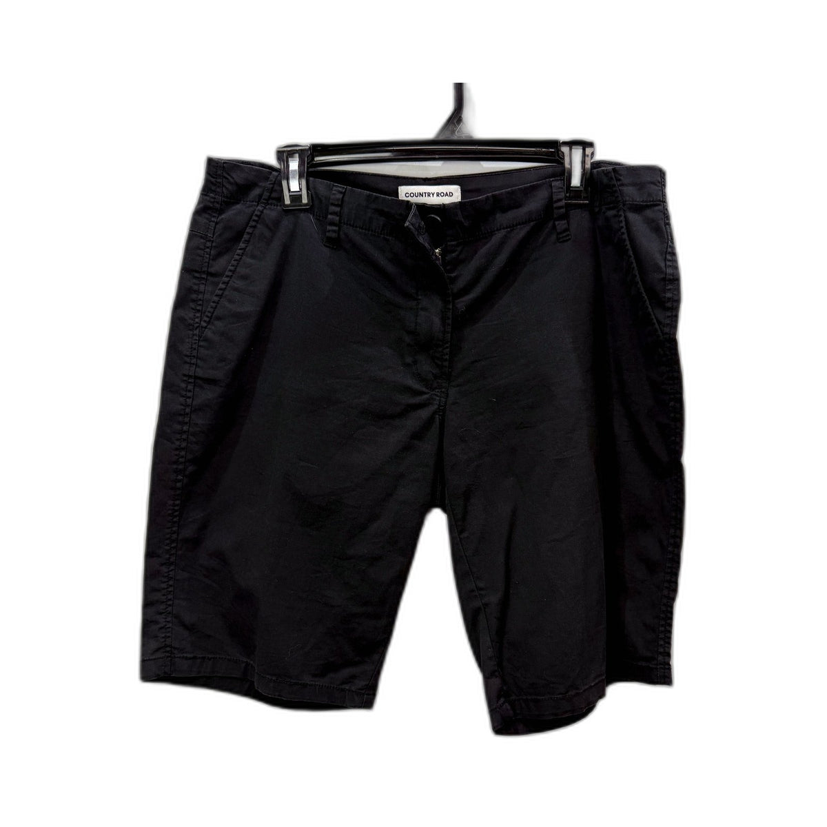 Country Road Womens Black Cargo Shorts Size 14 | Casual Workwear