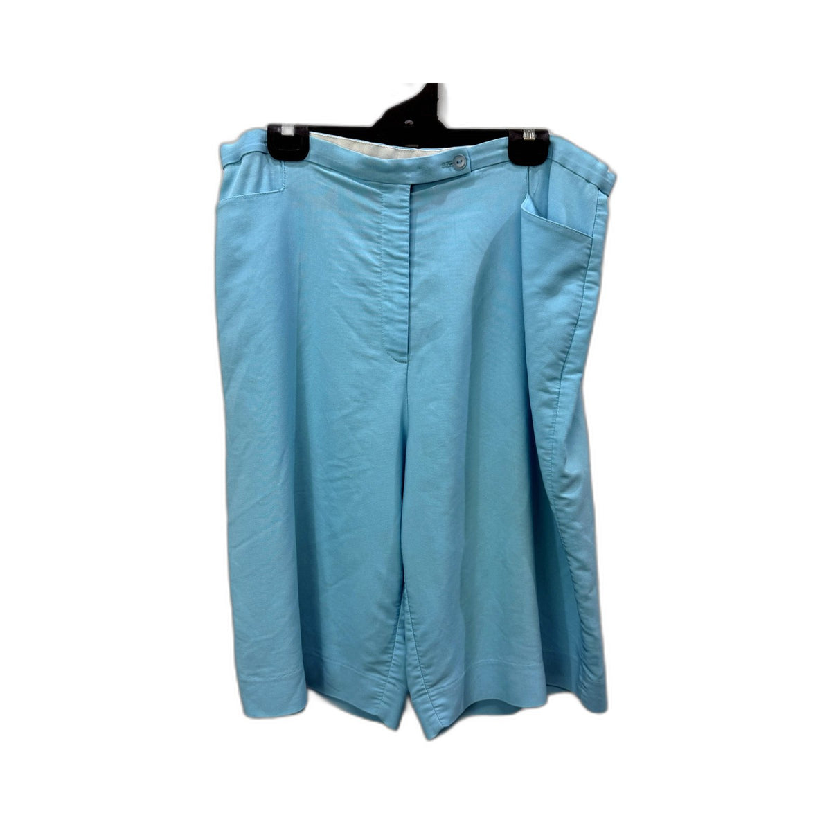 Toronto Womens Pleated Vintage Shorts Light Blue Size 18