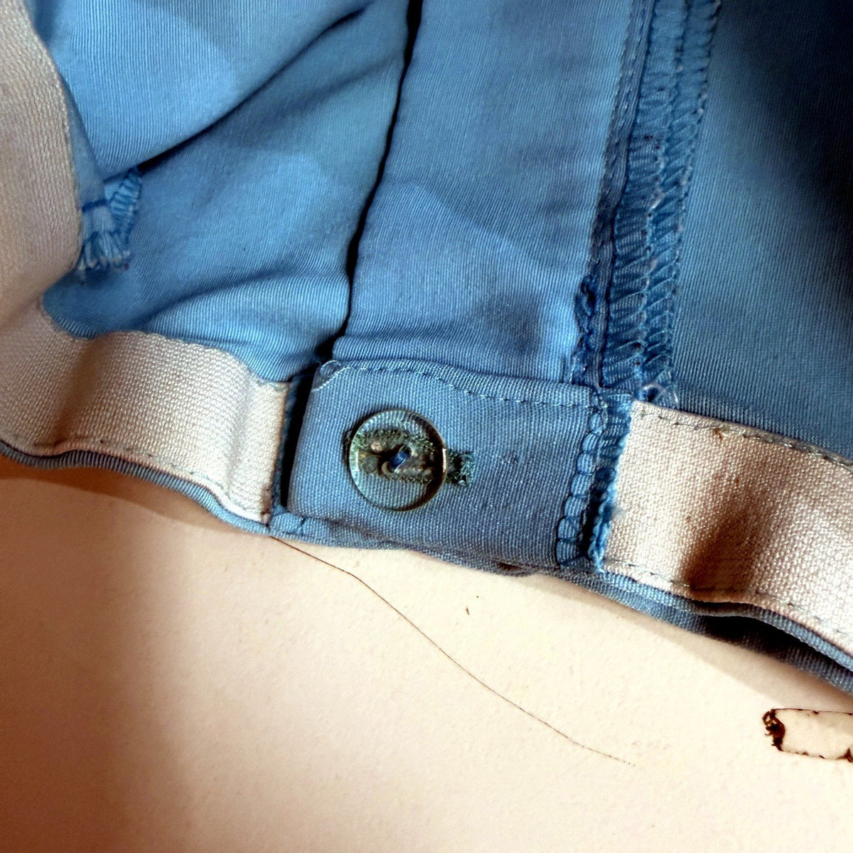 Toronto Womens Pleated Vintage Shorts Light Blue Size 18