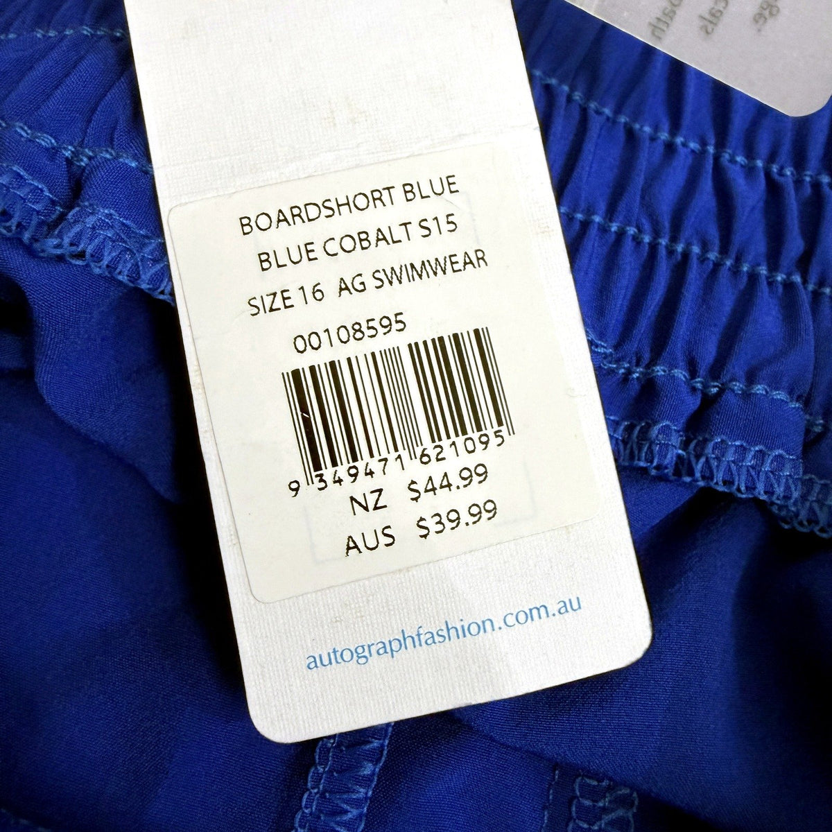 Autograph Womens Blue Cobalt Board Shorts Size 16 Swimwear NEW