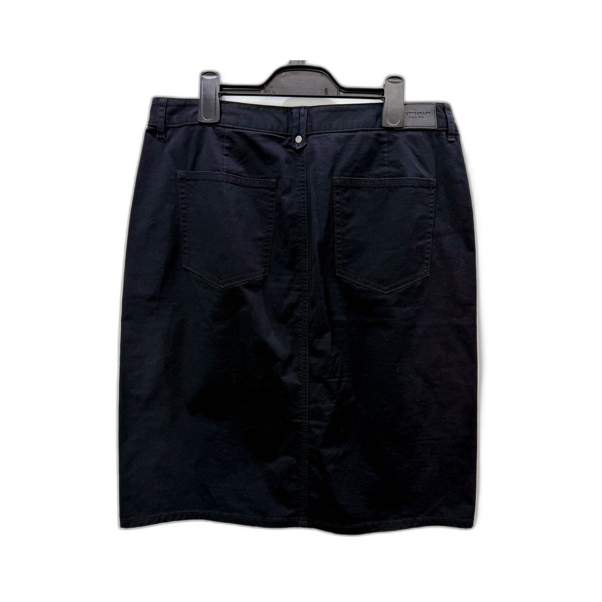 Sportscraft Womens Navy Blue Denim Skirt with Cargo Pockets Size 12
