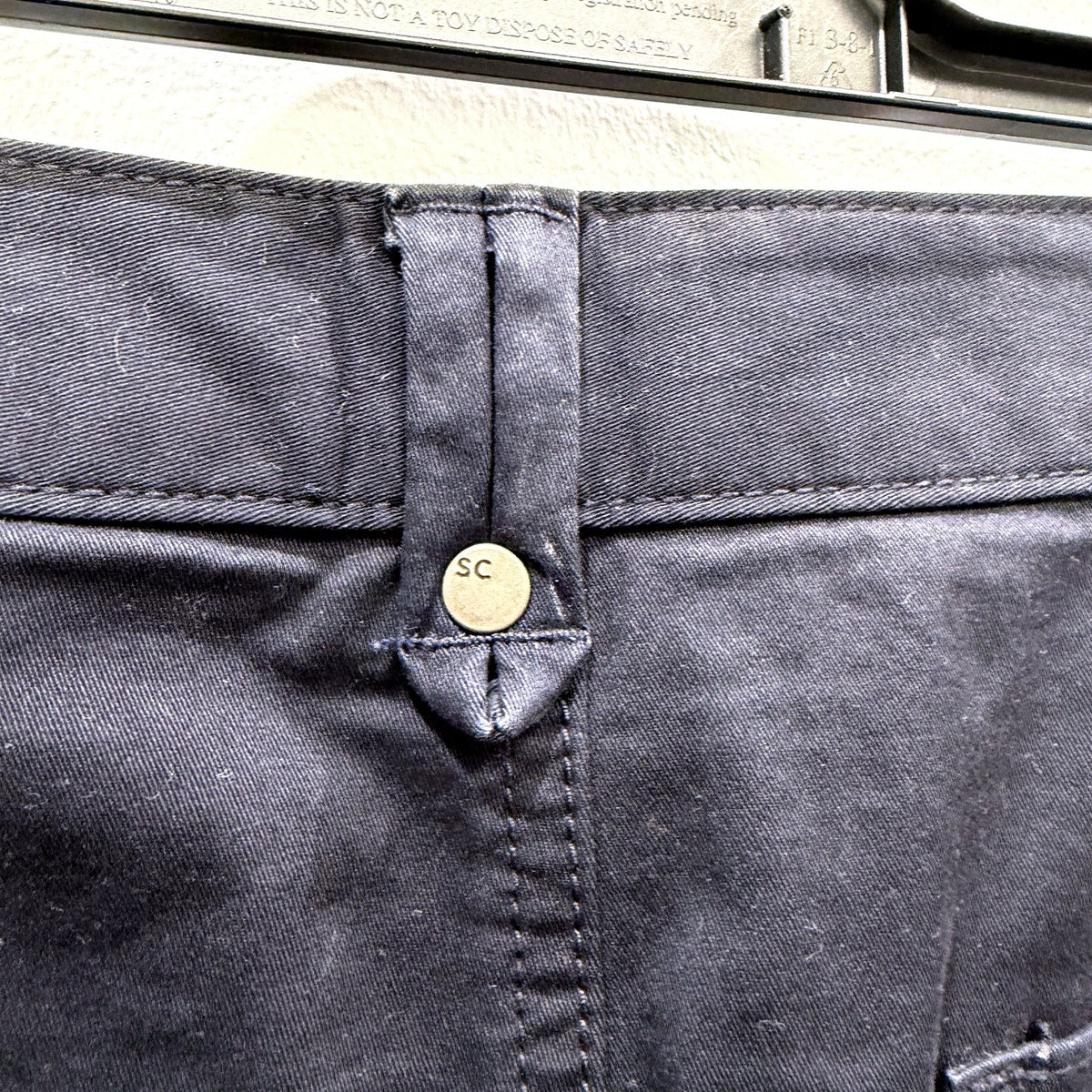Sportscraft Womens Navy Blue Denim Skirt with Cargo Pockets Size 12