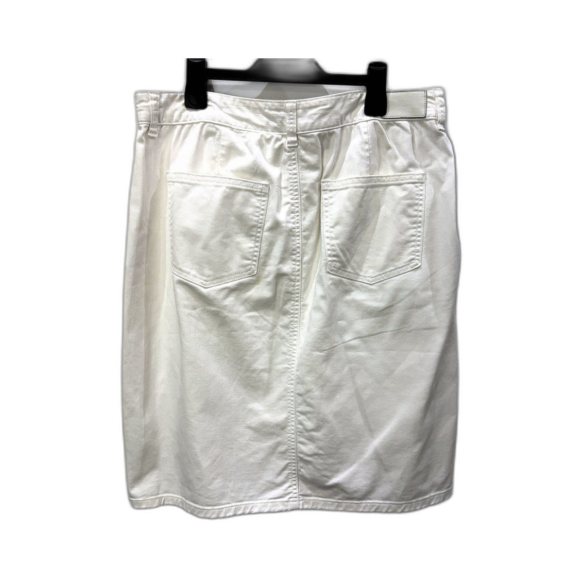 Sportcraft Womens White Denim Skirt Knee Length Vintage Style by Size 12