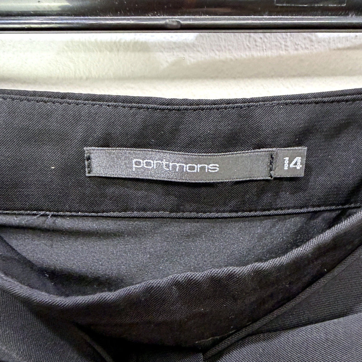 Portmans Womens Tiered Ruffle Mini Skirt Black Size 14 NEW